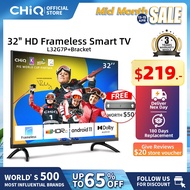 CHiQ L32G7P Android 11 Smart TV| 32 Inch | Google TV | Google Assistant | Frameless Display | Inbuilt Chromecast | HDR10