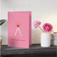 We're perfect match card - Love card - Our card is the perfect piece