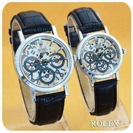 watch couple ROLEX kw transparan tali sin