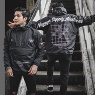 Men's Waterproof Cagoule Jacket Anorak Streetwear Nagoya supply Waterproof Parachute Hoodie