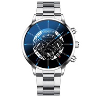 Hot-selling Cross-Border Men's Watch Calendar Steel Band Watch Men's All-Match Large Dial Quartz Wat
