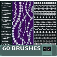 Diamante jewelry brushes for Procreate & Photoshop (37 brushes)