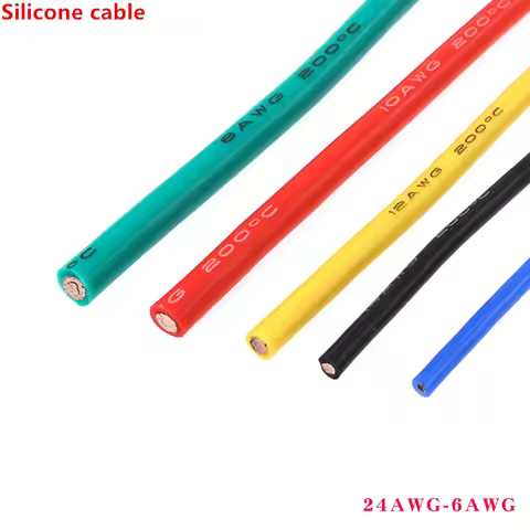 Car Automotive Electrical Electric Cables 6Awg Silicone Cable Red Wire 8awg 10awg 12awg 14awg 16awg 