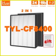 ◶ ▦ ◩ Mennlooo  2-in-1 True HEPA Filter Replacement for Tylr air purifier TYL-CF8400 TYL-CF8700 TYL