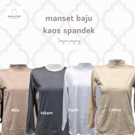 Manset Kaos Lengan Panjang/ Bahan Spandek