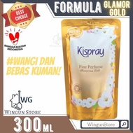 KISPRAY gold refill 300ml sachet pewangi pakaian fine perfume 300 ml