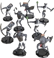 Monster Protectors 8 Fantasy Gnoll Mini Figures- All Unique Designs- 1" Hex-Sized Compatible with DN