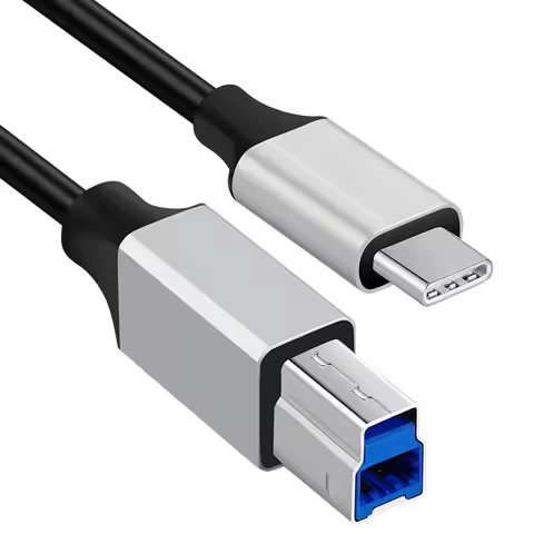 6FT Type C to USB 3.0 Type B Printer Cable Data USB3.0 Cable for Mac Pro Dell Cell Phone & HP Printe