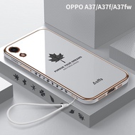 Casing  for  OPPO A37 A37f A37fw A37m Soft Silicont TPU Phone Case New Design Maple Leaf delicate shockproof Back Cover elegant send free lanyard