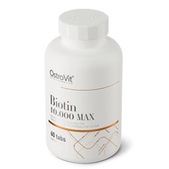 New!! Ostrovit Biotin 10.000 Μg Max 60 Tablet Vegan Vitamin H B7 Suplemen Vitamin Import Saraf Energ