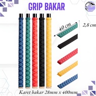 Burnt grip burnt rubber fishing rod size diameter 15 mm to 50 mm/ 40-50 cm long/