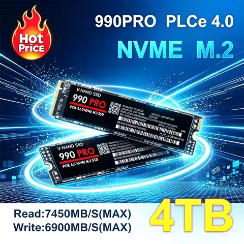 M.2 990 PRO NVMe SSD PCIe Gen4 High Performance Internal Drive 2TB 4TB Storage Upgrade For PS5 Deskt