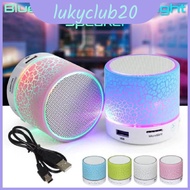 Portable Mini Bluetooth Speaker With Led Light Wireless Speaker Bass Speaker Gift