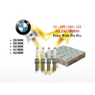 SILZKGR8B8S 12120040551 Iridium Spark Plug - BMW - B36 B38 B46 B47 B48 Engine F10 F30 G20 Mini Coope