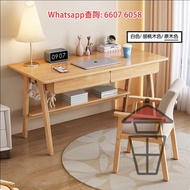 DK07 傳統實木材質書枱 Classic Solid Wood (Pine Wood) Computer Desk 標準簡約設計 電腦桌/工作枱/辦公枱/寫字枱 雙櫃桶