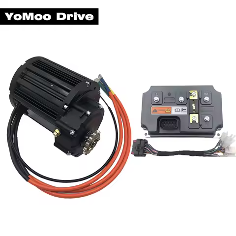 QS138 90H 4000W V3 110kmh PMSM 1:2.35 Internal Reduction Gears Mid-Drive Motor with VOTOL EM260S Con