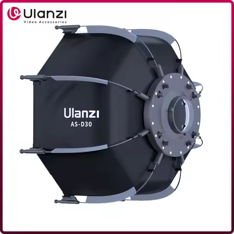 Ulanzi AS-D30 30cm Octagonal Softbox Mini Bowens Mount Quick Release Honeycomb Grid Softbox for Ulan