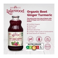 Lakewood Organic Beet Ginger Turmeric Juice 946ML/Lakewood Organic Pineapple Ginger Juice 946ML