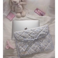 Quilted shockproof laptop bag, PawMe Clothing mouse/charger bag, bow tie computer laptop bag, cute-l