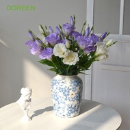 DOREEN Artificial Lisianthus Flowers, Silk Flowers Lifelike Fake Eustoma Flower, Wedding Bouquet Ele
