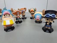 One piece 7-11 海賊王公仔 喬巴set (送黑武士頭像