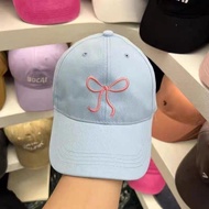 Zero shop🐰พร้อมส่ง🐰 MK-1 หมวกแก็ป ปีกโบว์ ใส่สบายๆ หมวกเบสบอล แฟชั่นเกาหลีcotton cap