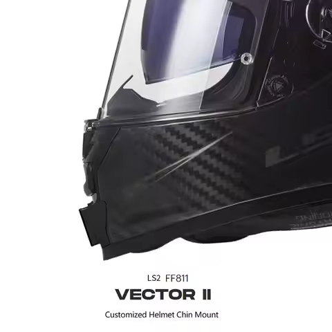 LS2 FF811 VECTOR II Helmet Chin Mount Customized Helmets Mount for GoPro Hero12 11 10 Insta360 Ace P