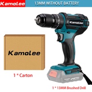 Kamolee Official Bor Listrik Impact 18V Brushless/brush Motor Bisa Bor Beton (Garansi Satu Tahun)