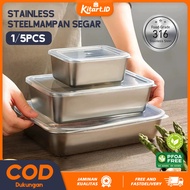 COOKHEN SUS316 Food Container Food Storage Container Bento Box Stainless Steel Healthy Food Containe