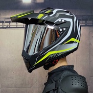 Orz Off-Road Helmet Motorcycle Racing Helmet Road Off-Road Dual-Use Helmet Men Women Four Sea
