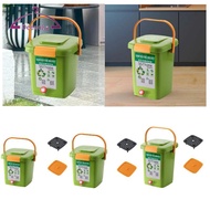 [deevoka] Indoor Compost Bin with Lid, Compost Bin, Garden, Yard, Outdoor Backyard Compost Box