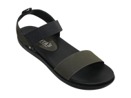 Sandal đế bằng nữ Bitas SYN.187 (Đen + Kem + Rêu)