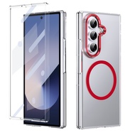 Magnetic Casing Samsung Fold 7 Case For Samsung Galaxy Fold 6 5 4 3 Z Fold5 Fold4 Clear Hard Mobile 