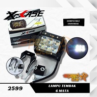MATA 6 LED LIGHTS/6 STRAIGHT EYES SPOTLIGHTS A 18 WATT THICK MOTORCYCLE AND CAR/6 STRAIGHT EYES LED 