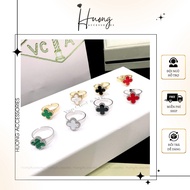 Free size 4-leaf clover ring with self-adjustable size - HUONGSHOP