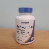 Nutricost 玉米黃素添加葉黃素軟膠囊(120粒)