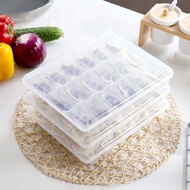 Fridge frozen dumpling kitchen storage boxes plastic storage box tray grid dumpling dumpling