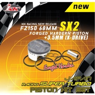( Y15 / Lc135 / FZ150 ) IKK RA SX2 65MM / 68MM HARDEN FORGED PISTON DOME +3.5MM ( X-DRIVE )