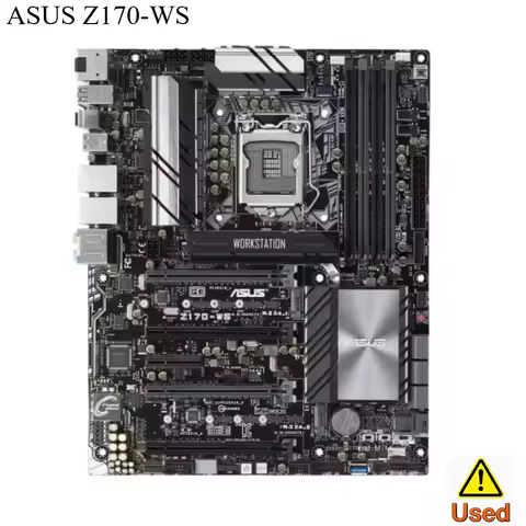 ASUS Z170‑WS Workstation ATX Mainboard Intel Z170 Chipset LGA1151 Socket Compatible With 6th‑Gen Cor