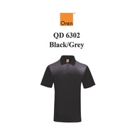 SUNBEAR.com.my Oren Sport QD6302 Black/Grey Q-Dry Polo Microfiber Dri Fit Sublimated Jersey Collared
