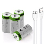 USB CR2 Lithium ion Rechargeable Battery, High Capacity 3.7V 300mAh Rechargeable RCR2 CR15H270 15270