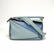 LOEWE Puzzle24幾何包小號拼色牛皮