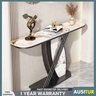 Entrance Foyer Table Against The Wall Foyer Cabinet Modern And Simple Rock Slab Foyer Platform Light