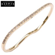 La'Aina [全新拋光] 24-091-510-0016 K18 雙指鑽石戒指 雙指鑽石 M [二手]