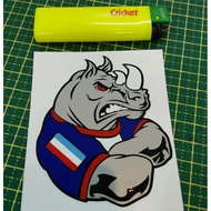 STIKER SABAH/SABAH RHINOS STICKER/STICKER CUTTING/STIKER MOTOR KERETA/STIKER NEGERI SABAH