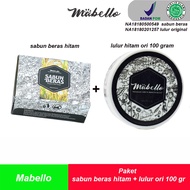 paket sabun beras hitam dan lulur hitam original 100 gr bedda lotong mabelo beda lotong beda lotong