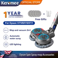 Keromee Dyson Fluffy Electric Dry and Wet Mop Cleaning Head Compatible With DysonV6 V7 V8 V10 V11 Wireless Vacuum Cleaner Parts