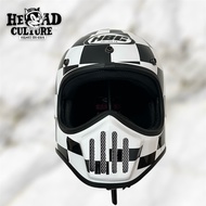 HBC Full Checkered Retro Classic Style Helmet