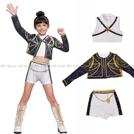 Kids Girls Kpop Demon Hunter Cosplay Rumi Zoey Mira Cosplay Costume Set 3D Print Child Stage Perform