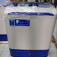 MESIN CUCI MERK AQUA 2 TABUNG 7KG